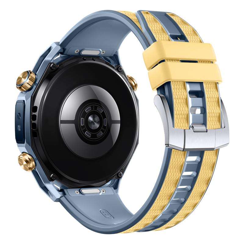 Bracelet en Silicone Bicolore 22mm Pour Garmin Venu 4 45mm/Forerunner 570 47mm, Bracelet de Remplacement Respirant Doux Imperméable