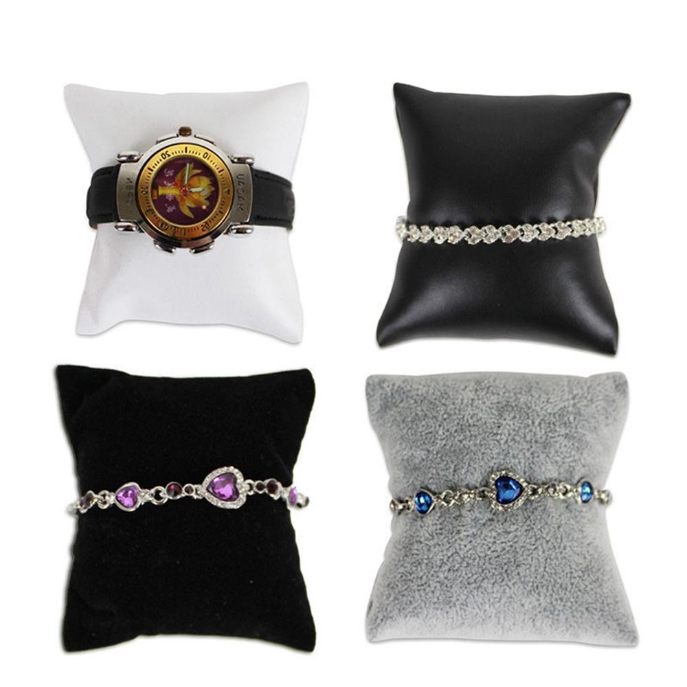 Bracelet Velvet/PU Counter Gift Organizer Jewelry Cushion Watch Display Pillows Wristwatch Holder