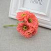 6pcs/lot Cherry Blossom Artificial Flowers Wedding Car Vase for Home Decoration Bride Bouquet Handmade Silk Plants