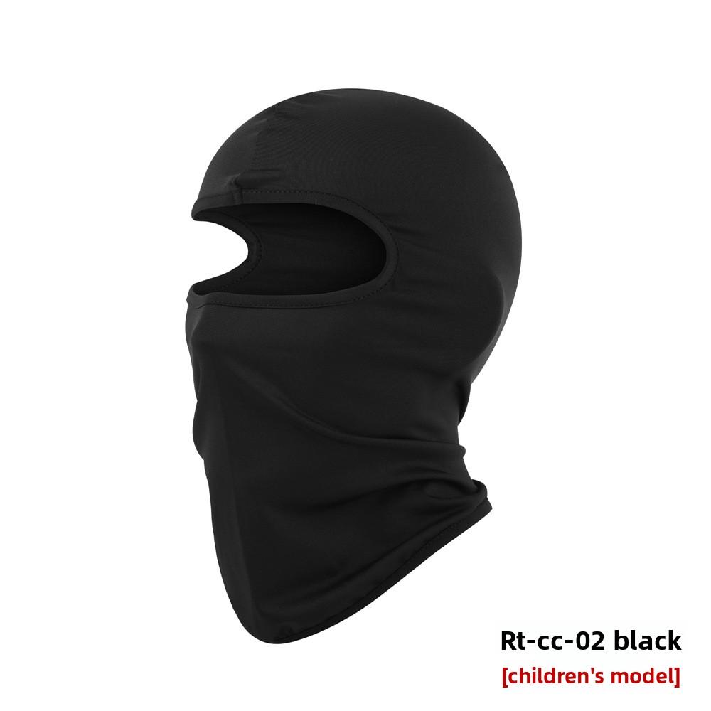 Outdoor Children s Cycling Face Mask Headgear Windproof Sports Headscarf Liner Hood Children Sports Kids Balaclava One Size чёрный