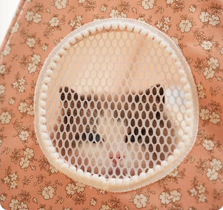 Cute Cat Tent House Removable Clean Dog Tent Bed Breathable Cool Cats Summer Cave Large Space Puppy Kitten House Pet Accessories