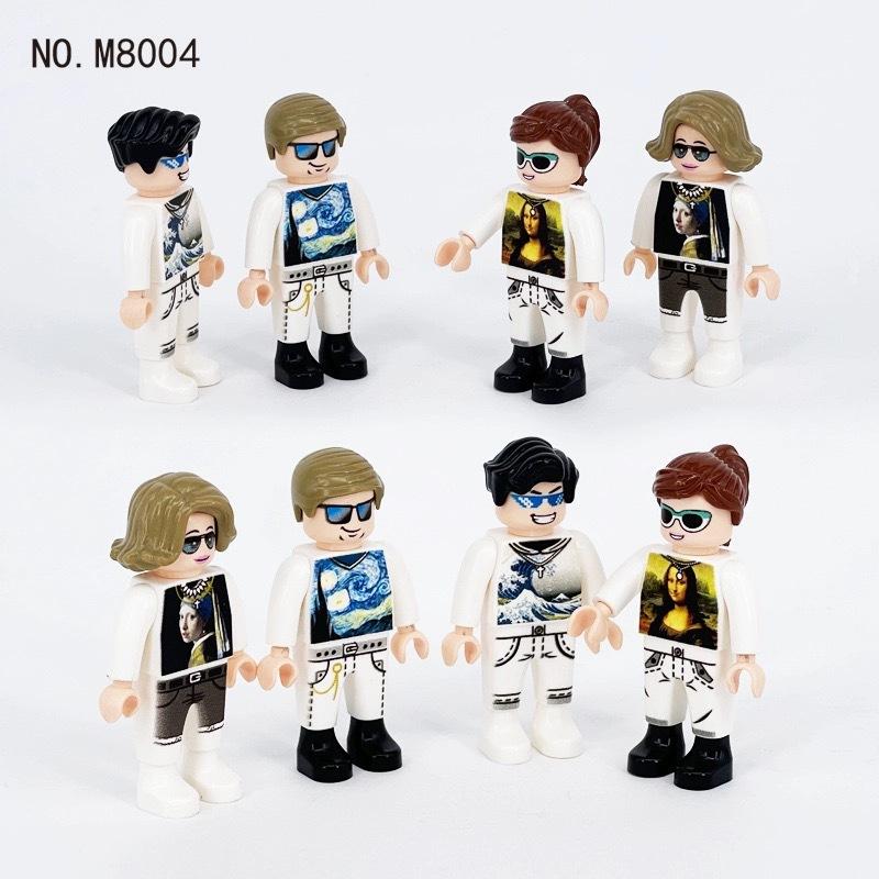 30 City Professional Doll Wedding Doctor Astronaut Girl Building Block Toy Police M8025 About 4.5cm high