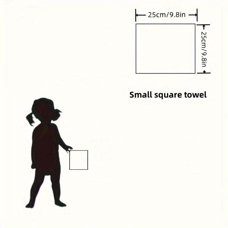 10 unidades Toalhas de Fibra de Bambu Super Macias, Absorventes, Secagem Rápida Toalhas Quadradas Portáteis em Cores Sortidas Rosa, Azul, Amarelo, Verde, Roxo, Corpo,