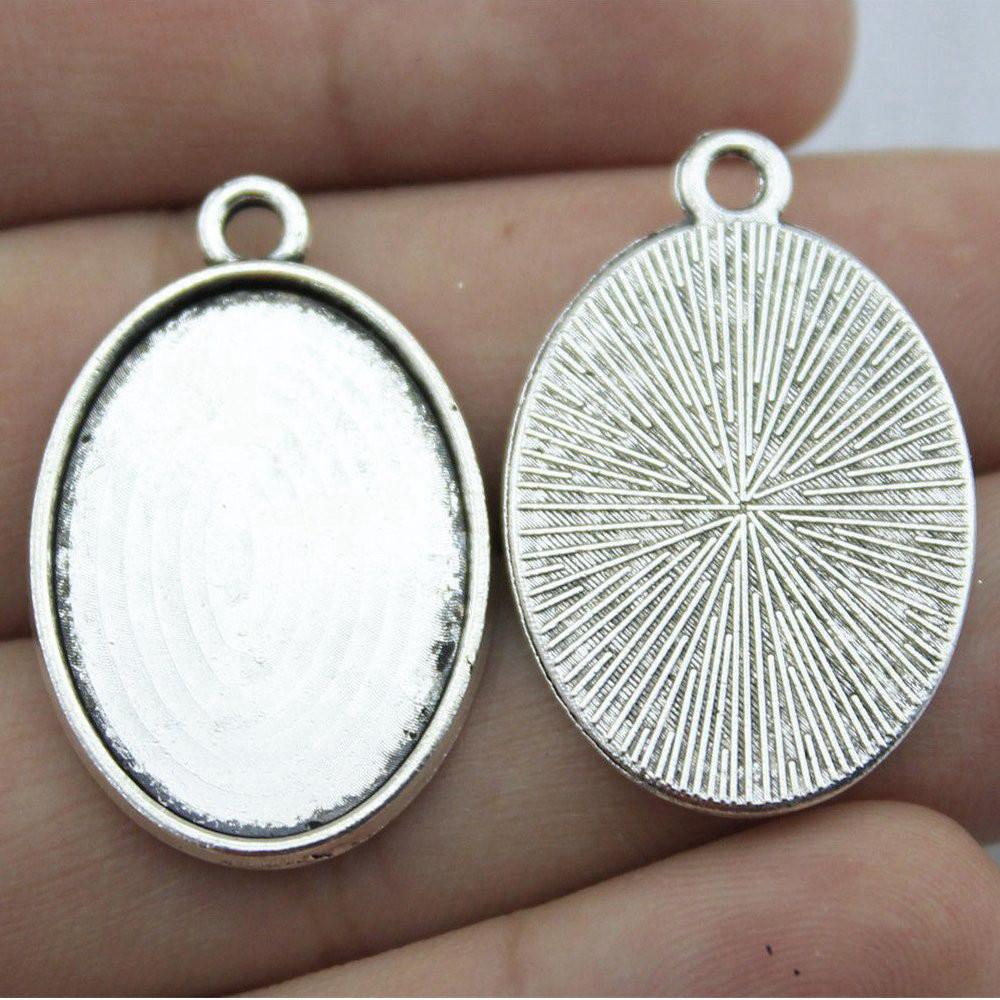 Owalna szklana baza kaboszonowa, oprawa, ramka pasująca 18x25mm 13x18mm, akcesoria, części, męska biżuteria, masywna, oryginalna dla Ciebie