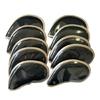 10pcs Golf Iron Head Covers Set Practical PU Leather Durable Headcover