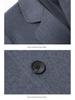 Wool Blend Men's Mid-Length Trench Coat - 2025 Autumn/Winter Collection