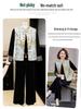 2026 New Chinese Style Spring Suit: Three-Piece Set for Middle-Aged and Elderly Women