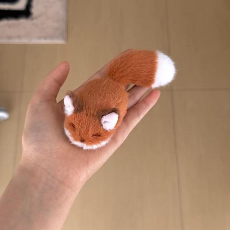 Plush Animal Design Hair Clips Fluffy Soft Bobby Pins Cute Headwear for Students School Daily Wear Hair Decoration