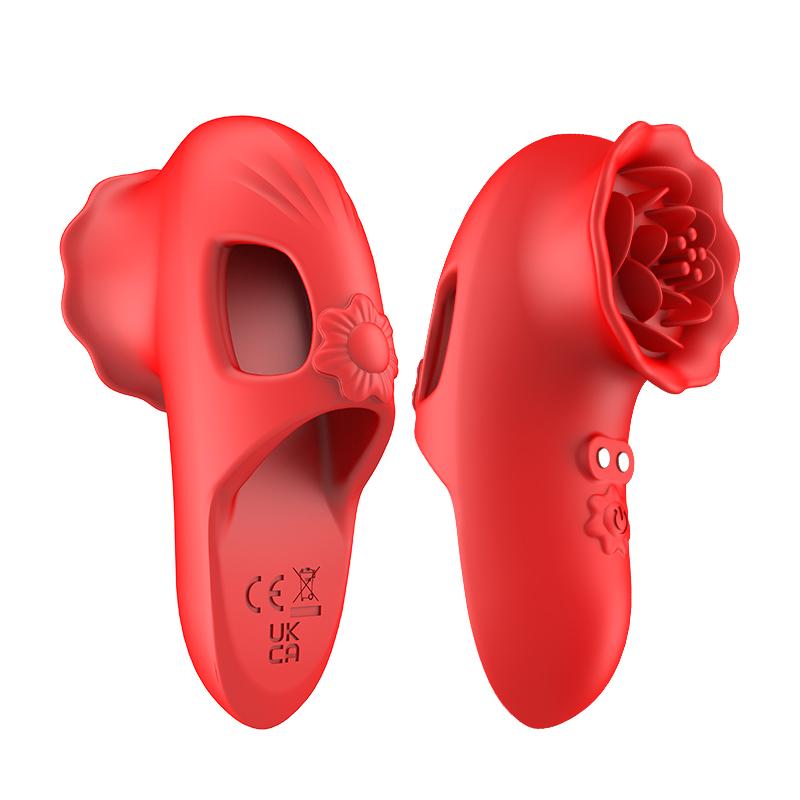 Finger Vibrator Women Sex Toys Mini Vibrator Rose Toy Clitoral Nipple Stimulator Adult Sex Toys Clitoral Vibrator for Women Couples