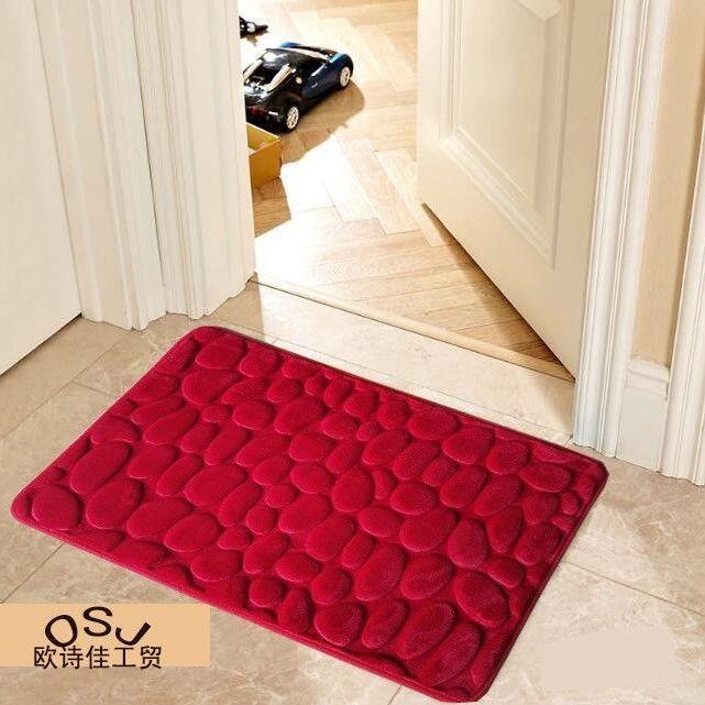 Non Slip Mat Bathroom Bath Mat Cobblestone Embossed Mat In Bathtub Floor Rug Shower Room Doormat Memory Foam Cobblestone Mat