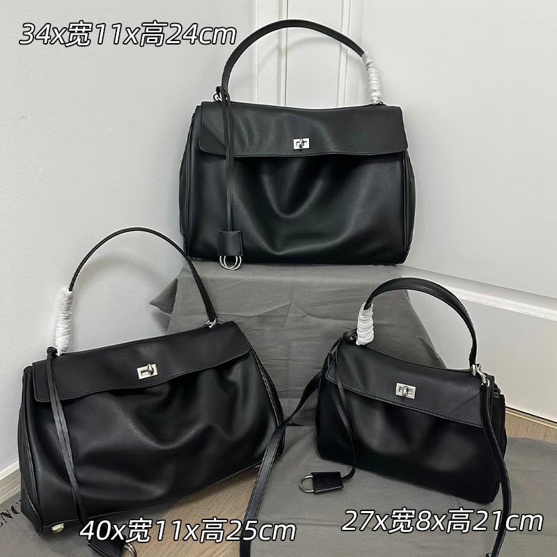 

24 New Tote Bag Kelli Large-capacity High-quality Leather Underarm Single-shoulder Cross-slung Handbag 27-8-21cm