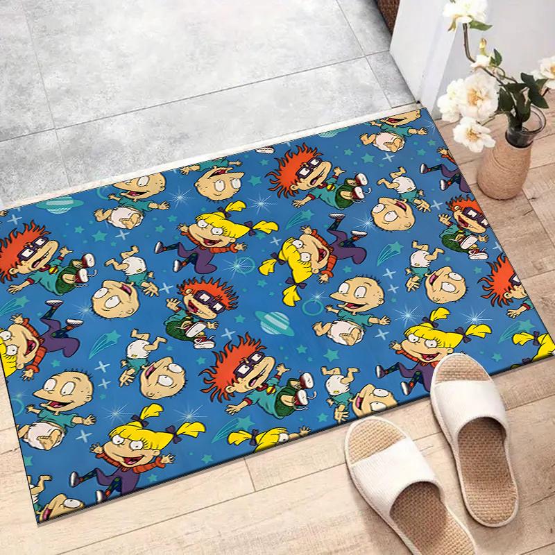 Rugrats In Paris Polyester Carpet, Soft Indoor Mat for Office Chair, Living Room, Computer Desk - Decorative Home Office Rug Design