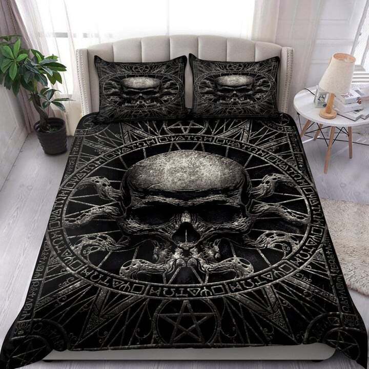 Bedding Set Duvet Cover Skull Home Bedding Suit Gift