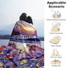 Purple Turtle36 Customize Text Blanket Lightweight Customizable Blanket Soft Warm Cozy Suitable for Office Chair Seaside Bed Living Room