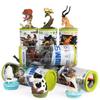 Oenux Zoo Animals Model Lion Shark Bee T-REX Penguin Cow Horse Hen Action Figures Cute Education Miniature Playset Kid Toy Gift