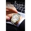 POEDAGAR Fashion Military Men Clock Waterproof Luminous Date Week Man Wristwatch Stainless Steel Quartz Watches Male Reloj