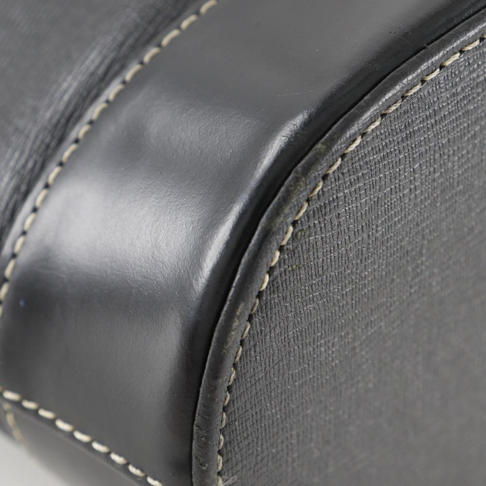 BURBERRY With Logo Handbag shadow horse Tote Bag black Calfskin Women Used