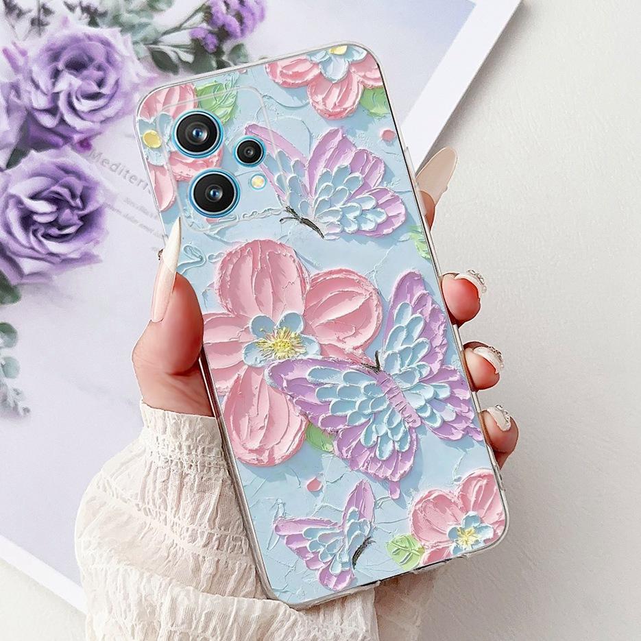 For Realme 9 Pro Plus Case RMX3392 Luxury Fashion Painted Cover Soft Slim Phone Case For Realme 9 Pro Realme9 Pro+ Fundas Bumper