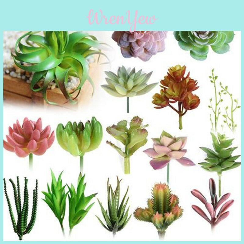 Vibrantly Colored Mini Artificial Succulents For Stylish Floral Office Decor
