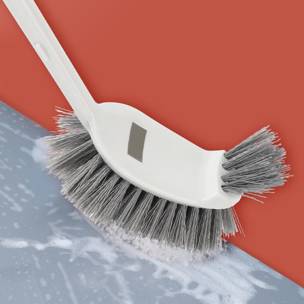 Toilet Brush & Holder Set Toilet Brush Deep Cleaning Toilet Brush with Edge Cleaner Flexible Toilet Brush Holder