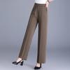 Women's Plus Size High Waist Cropped Wide Leg Pants – Elastic Waist Stretchy Trousers (Sizes XL-6XL) for Summer