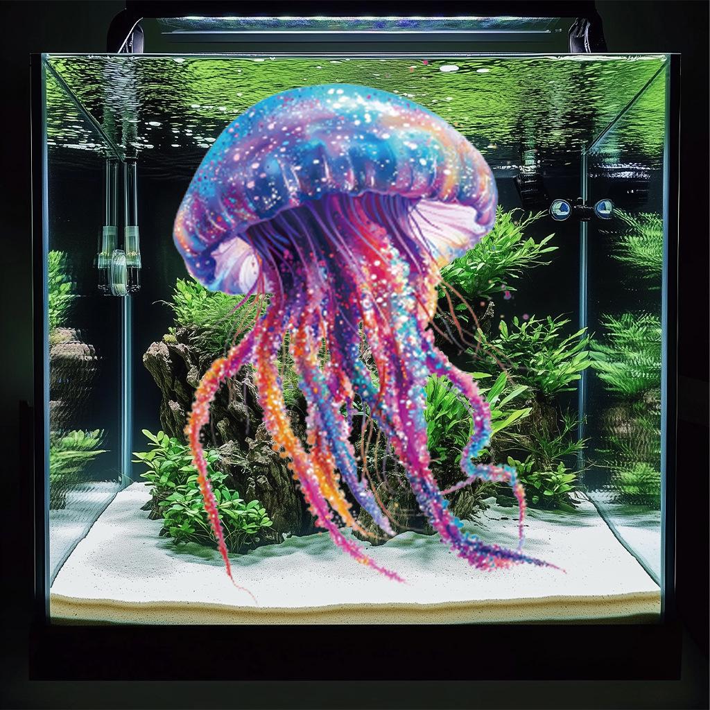 Bright Gold Jellyfish Removable Wall Sticker - CH81845