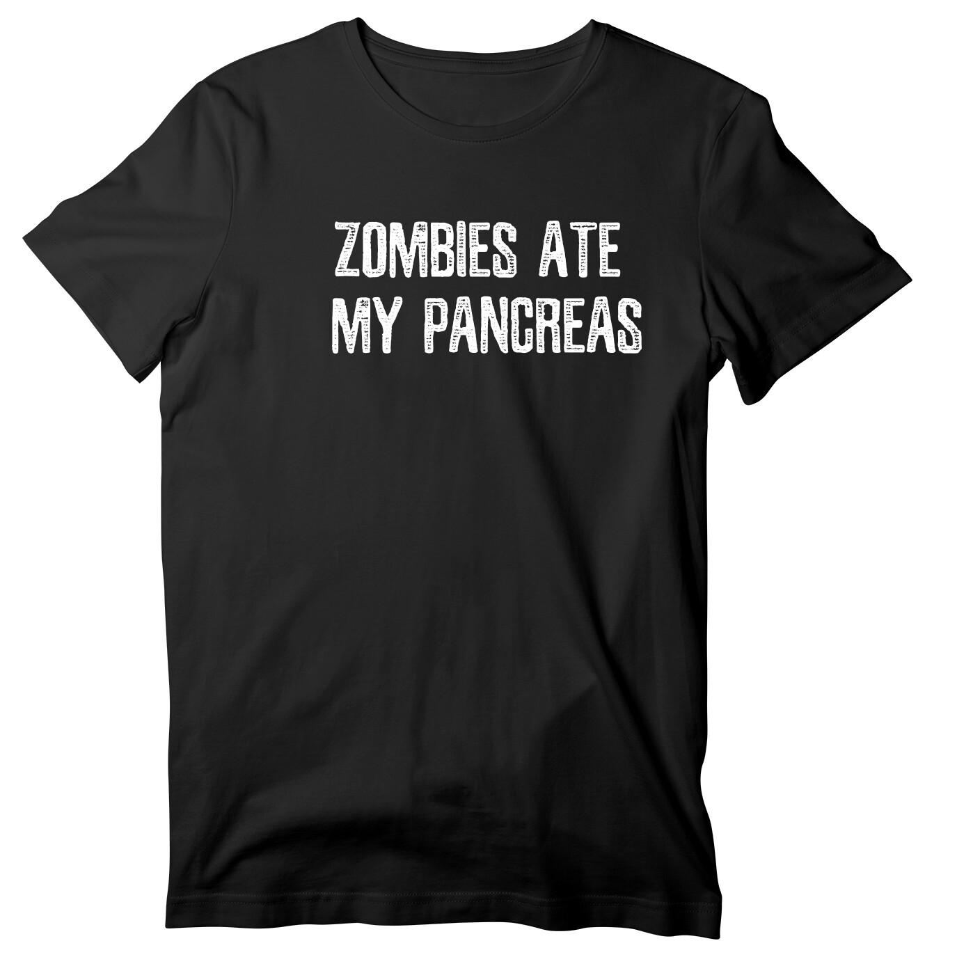 Zombies Ate My Pancreas Diabetes Short Sleeve Shirt, Type 1 Diabetic T-shirt S разноцветный