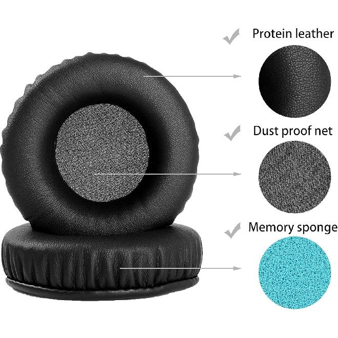 Replacement Ear Pads Compatible with AKG K52 K72 K92 K240 Headphones, Akkiv Replacement Ear Pads Made of Protein Leather and Memory Foam, for