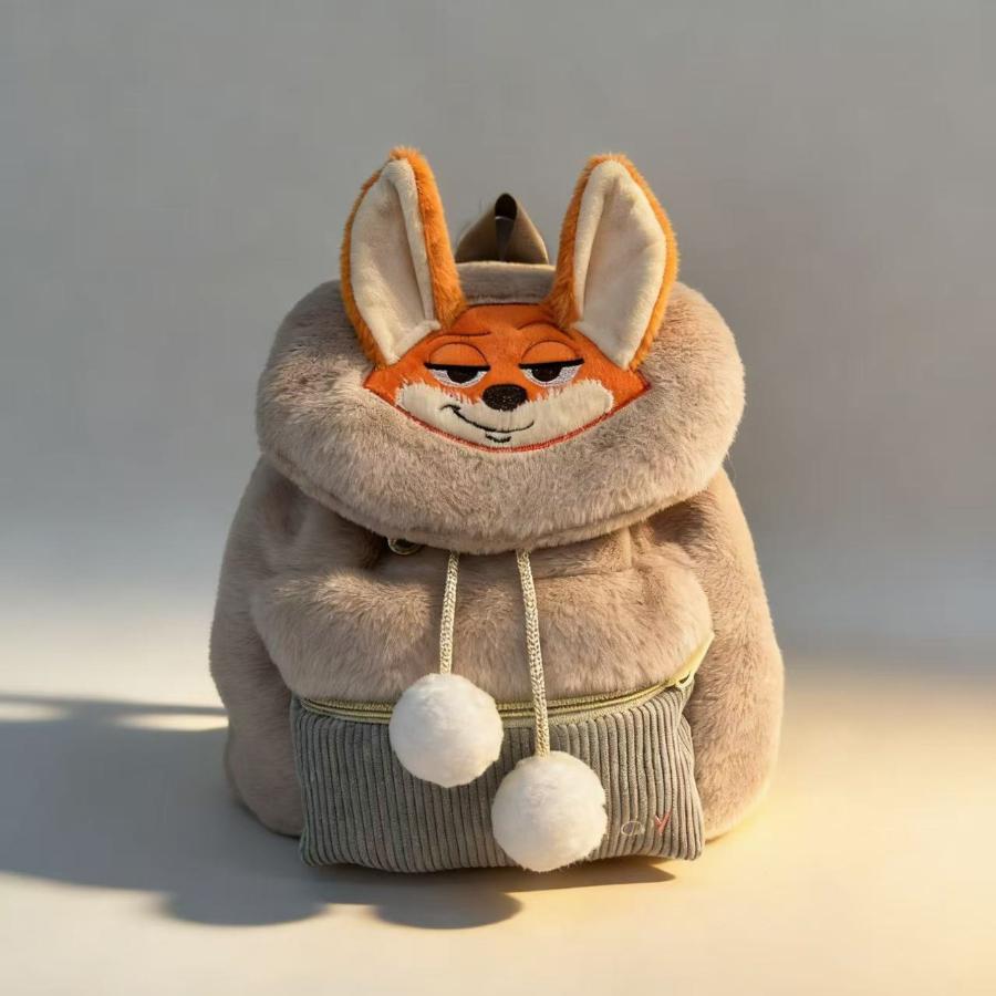 Zootopia Backpack, Fun Plush Backpack, Trendy and Versatile Cute Plush Bag for Outings 0181 KTB 18*15*5cm