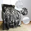 Weißer Tiger Überwurf Dünne Decke Tiere Bedruckt Leicht für Sofa Heimdeko Geschenk für Löwen Tiger Elch Bären Hunde Katzen Liebhaber