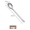 Korean Style Stainless Steel Long-Handle Serving Spoon and Utensil Series