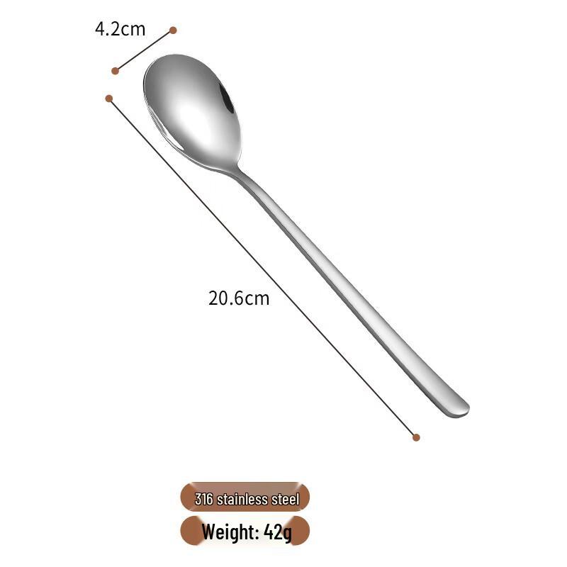 Korean Style Stainless Steel Long-Handle Serving Spoon and Utensil Series