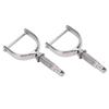 2PCS 1 2 Inch Oarlocks Polished Stainless Steel Side Mount Rowlocks for Small Boats Canoe Kayak Dinghy