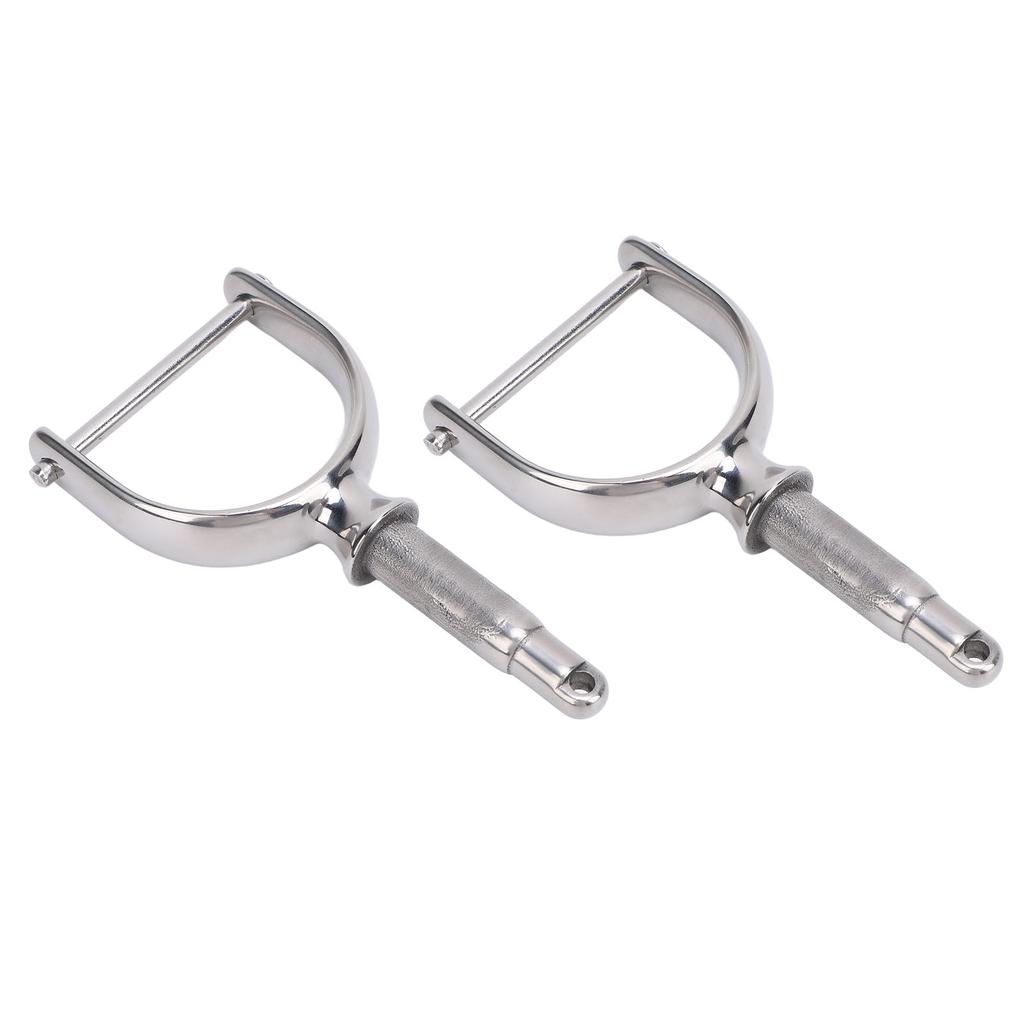 2PCS 1 2 Inch Oarlocks Polished Stainless Steel Side Mount Rowlocks for Small Boats Canoe Kayak Dinghy