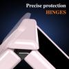 Für Samsung Galaxy Z Fold7 5G PC Handyhülle mit Rückabdeckung, Ständer und gehärteter Glasfolie