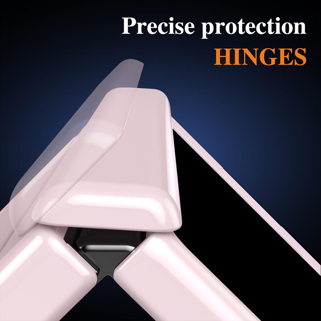 Für Samsung Galaxy Z Fold7 5G PC Handyhülle mit Rückabdeckung, Ständer und gehärteter Glasfolie