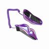 Creative Purple Lips Telephone Electroplate Desktop Landline Phone for Home Office