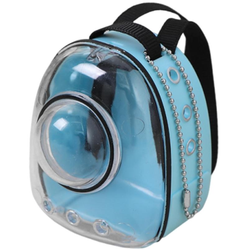 

Realistic Mini Space Backpack For 1/12 Dollhouses Scene Detailed Plastic Cats Toy Accessory Kids Imagination Play синий