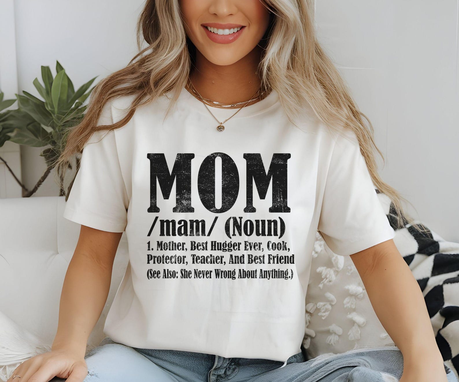 Mom Definition Shirt | Funny Mom Life Tee | Motherhood Meaning Shirt | Mom Gift from Kids | Best Mom Ever | Sarcastic Mom Humor L