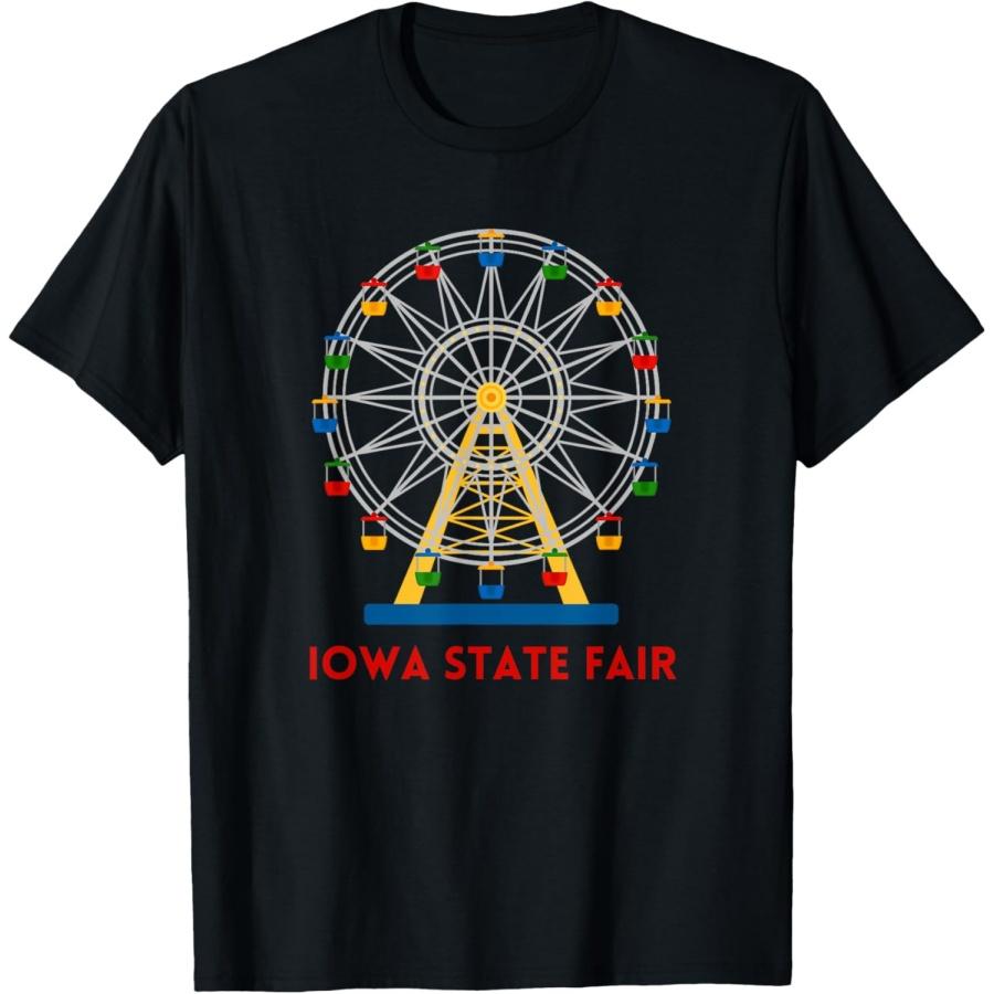 

Iowa State Fair Ferris Wheel County Fair T-Shirt XXXXXL чорний