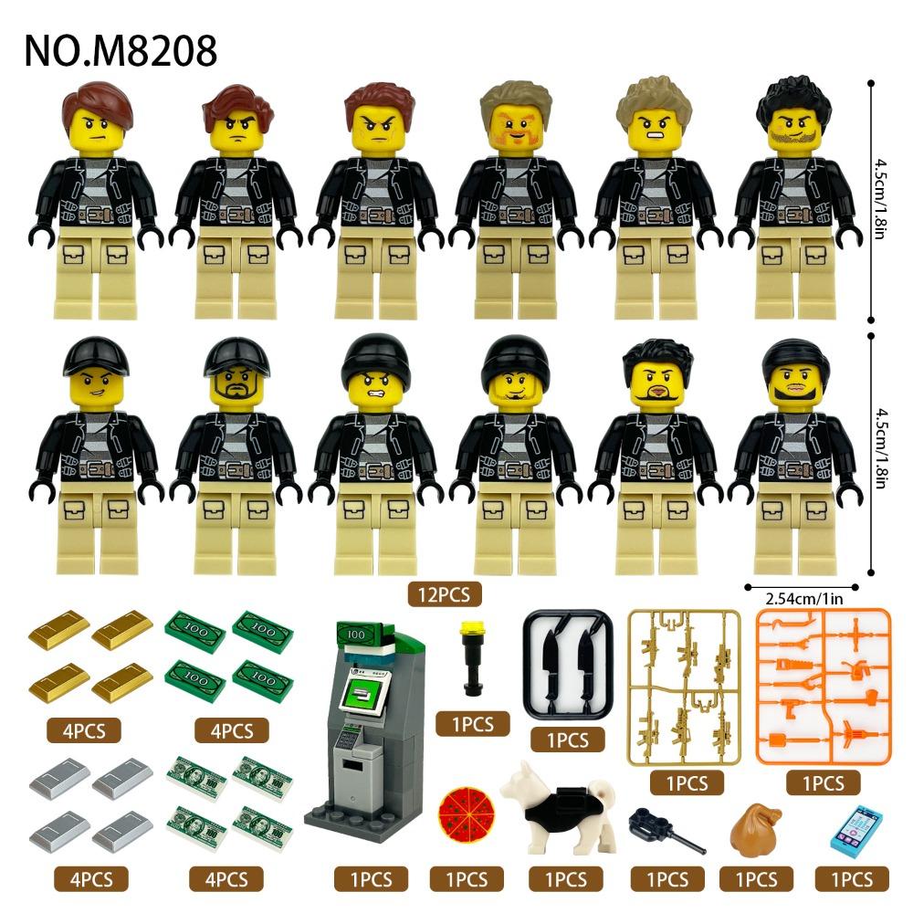 Gangsters freely assemble boys and girls' toys with building blocks.Figures Assemble Toys Creeper for Kids Educational Toys