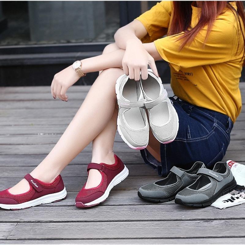 Naiste mood põhjuslikud jalanõud, tossud, hingavast võrgust suvised 4 värvi jalanõud