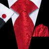 Hi-Tie Cravatta da Matrimonio a Righe Floreali Bordo per Uomo Nuova Cravatta da Uomo Designer Fazzoletto Gemelli Festa di Lavoro Dropshipping