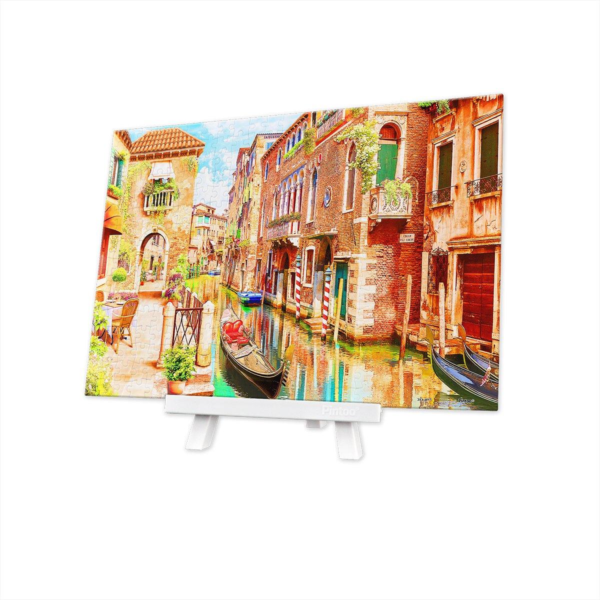 

Pinto 368-Piece Mini Plastic Jigsaw Puzzle Venice Afternoon (13x19cm) for Kids and Adults, No Broken Pieces, Clicks into Place [P1187]