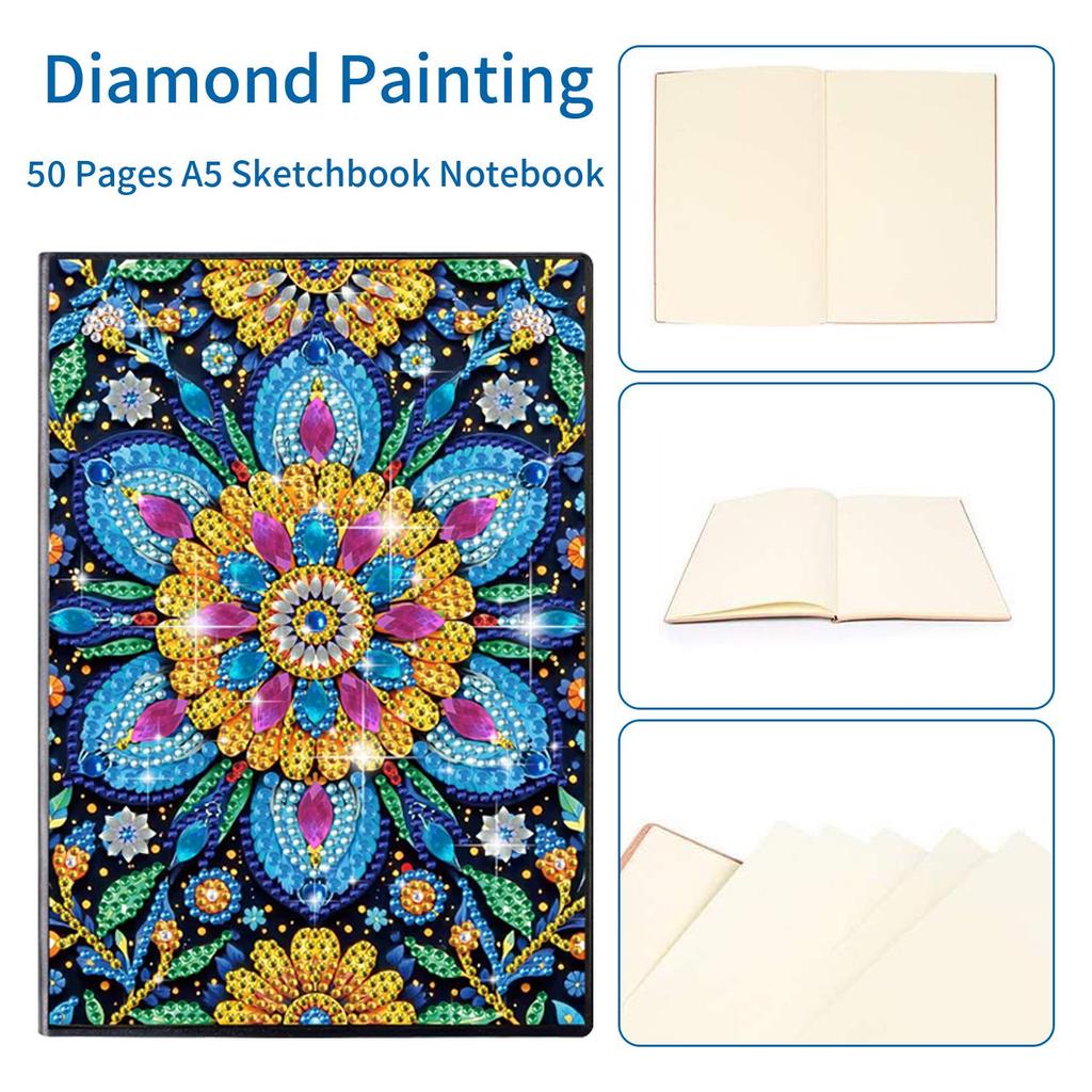 DIY Diamond Painting Business Notebook – Creative Dot Drill Writing Book for Kids