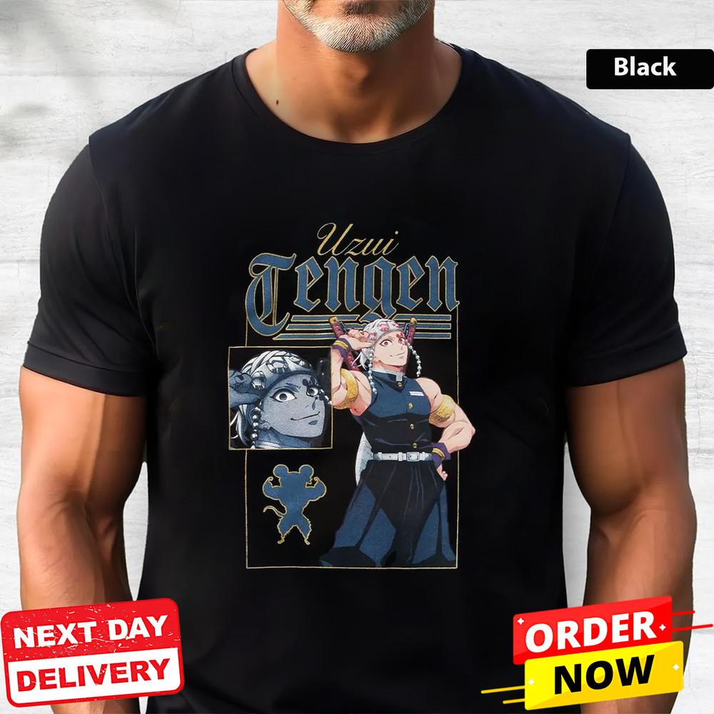Demon Slayer Kimetsu No Yaiba Uzui Tengen Pose Girls T-Shirt Best Halloween Gift Unisex T-Shirt