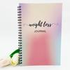 Spiral Binding 12‑Month Weight Loss Journal Fitness Planner Notebook Diet Exercise Goal Tracker Daily Weight Management Log Book