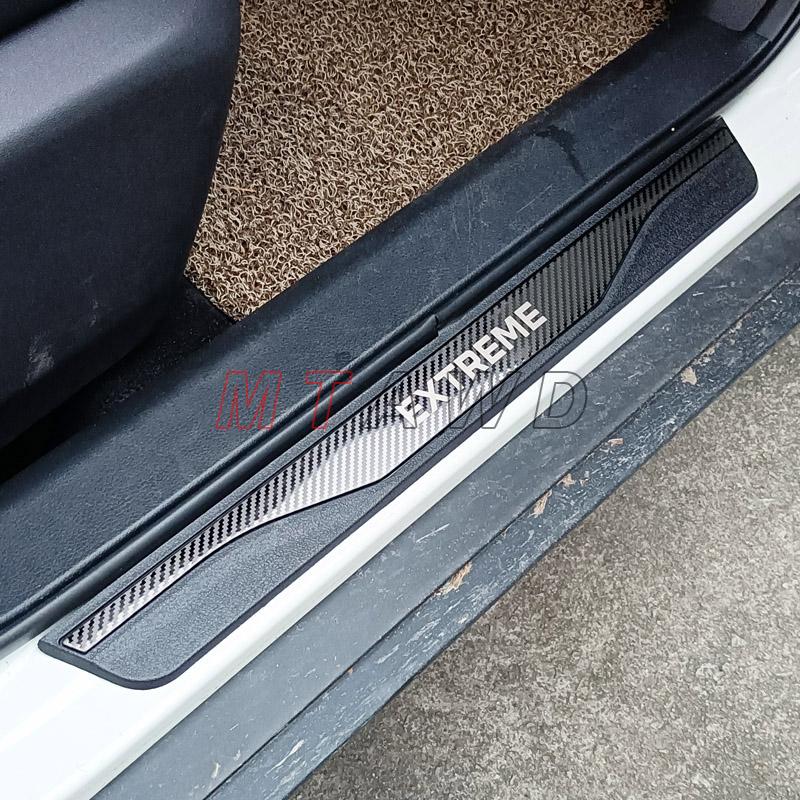 For Dacia Renault Duster Extreme Accessory 2025 2024-2018 Stainless Carbon Car Door Sill Kick Scuff Plate Protector Trim Cover