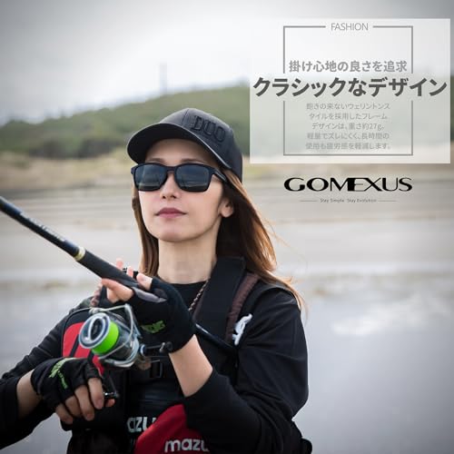 GOMEXUS J15 Polarized Sunglasses, Designed for Fishing, Sports, and Golf, Driving, Hiking, and Sailing, with CR-39 High-Precision Optical Lenses, Anti