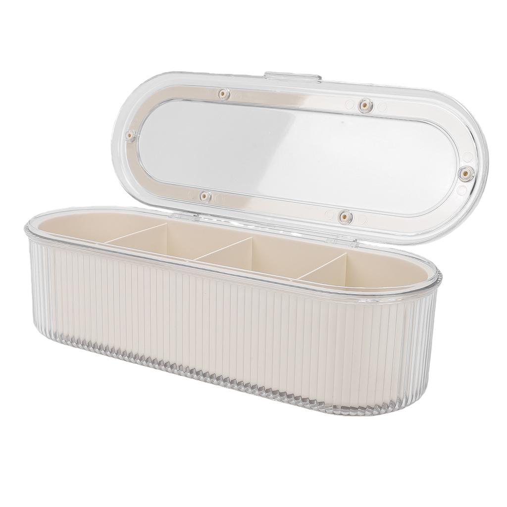 Clear Makeup Brush Holder   with   Lid for Dust   Beauty Sponge Storage Makeup Brush Holder